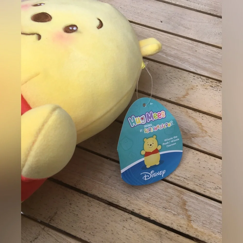 Disney Yellow & Red Winnie the Pooh Plush